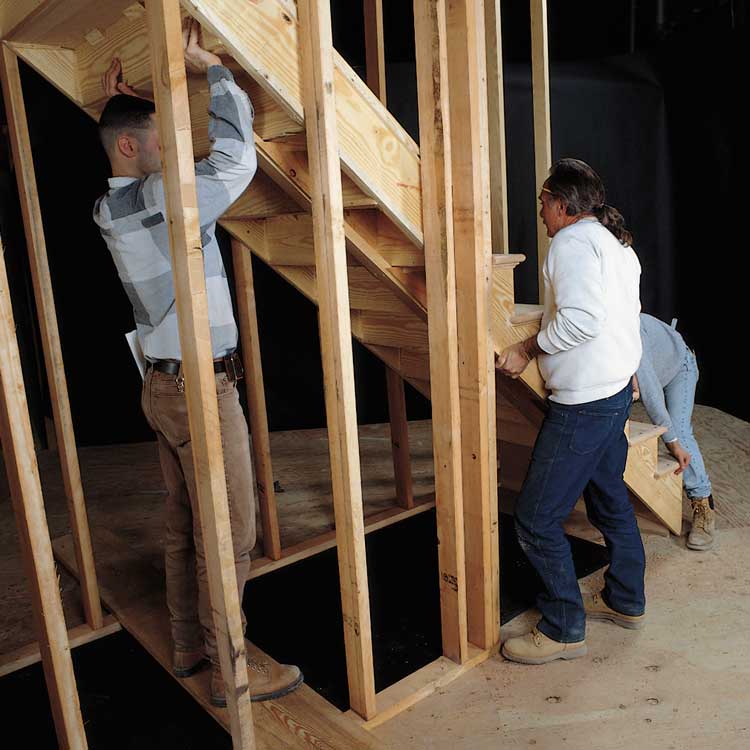 photo of stair installation