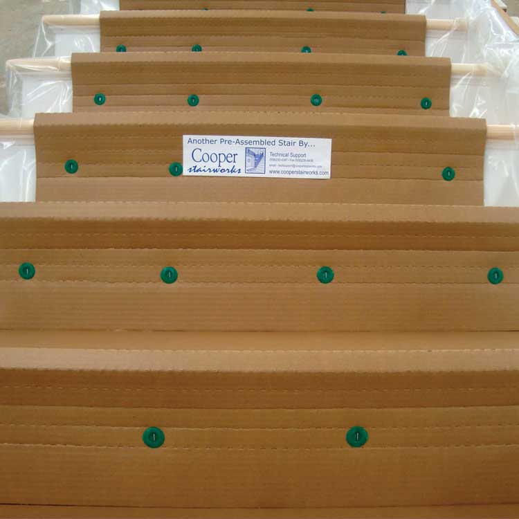 photo of stair packaged for shipping
