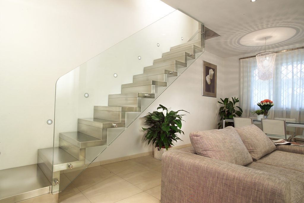 photo of marretti stair with glass balustrade