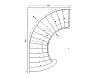 CS-02 Cooper Curved Stair Drawing