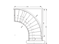 CS-03 Cooper Curved Stair Drawing