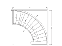CS-06 Cooper Curved Stair Drawing