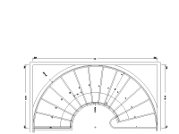 CS-08 Cooper Curved Stair Drawing