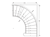 CS-09 Cooper Curved Stair Drawing