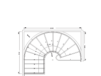 CS-10 Cooper Curved Stair Drawing