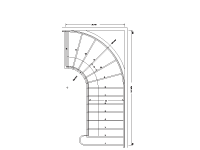 CS-11 Cooper Curved Stair Drawing