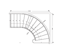 CS-15 Cooper Curved Stair Drawing
