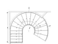CS-16 Cooper Curved Stair Drawing