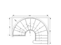 CS-17 Cooper Curved Stair Drawing