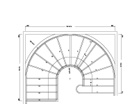 CS-18 Cooper Curved Stair Drawing
